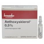Етоксисклерол (Aethoxysklerol) 0.5% по 2 мл, 5 ампул