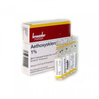 Етоксисклерол (Aethoxysklerol) 1% по 2 мл, 5 ампул
