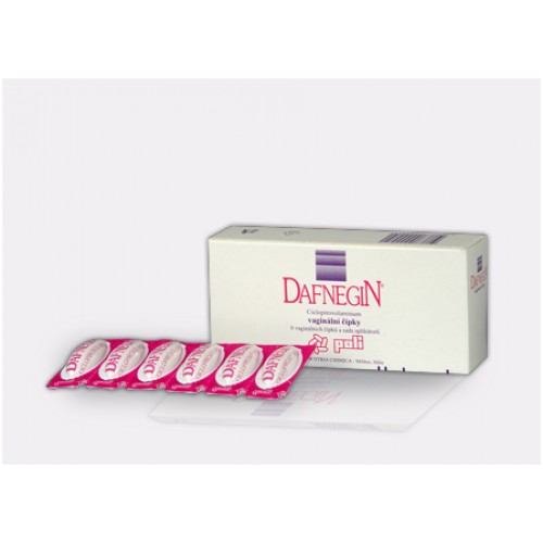 Купити препарат Дафнеджин (Циклопірокс) свічки 100 мг, 6 шт