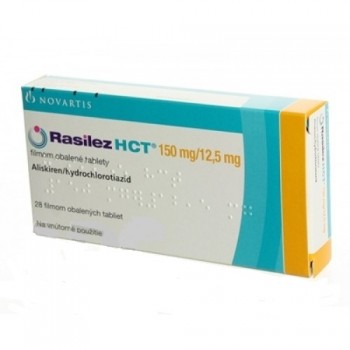 Расілез HCT (Rasilez) 150 мг/12.5 мг, 28 таблеток