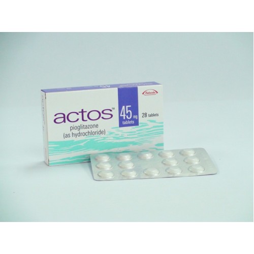 Купити препарат Актос (Actos) 45 мг, 28 таблеток