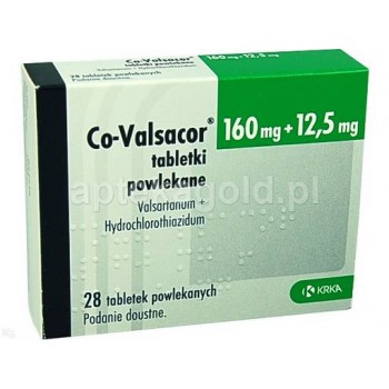 Ко-Вальсакор (Co-Valsacor) 160 мг/12.5 мг, 56 таблеток