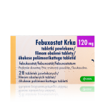 Фебуксостат Krka (Febuxostat) 120 мг, 28 таблеток