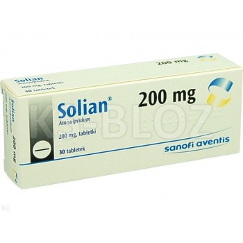 Соліан (Solian) 200 мг, 30 таблеток