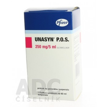 Уназин (Unasyn) 250 мг/5 мл, 60 мл