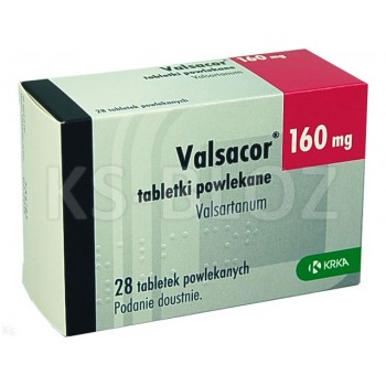 Вальсакор (Valsacor) 160 мг, 60 таблеток