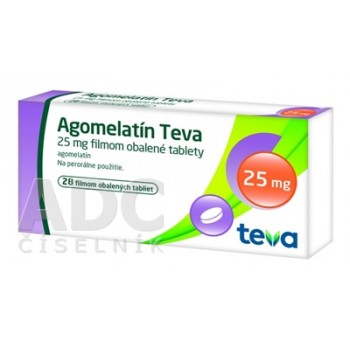 Агомелатин (Agomelatine) Тева 25 мг, 28 таблеток