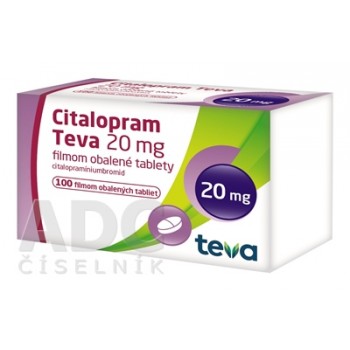 Циталопрам Teva (Citalopram) 20 мг, 100 таблеток