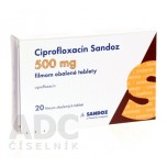 Ципрофлоксацин Sandoz 500 мг, 20 таблеток