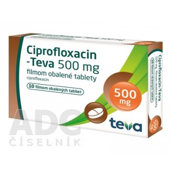 Ципрофлоксацин Teva 500 мг, 10 таблеток
