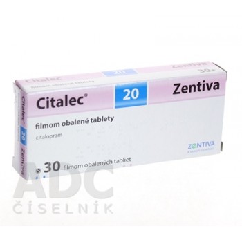 Циталек Zentiva 20 мг, 30 таблеток