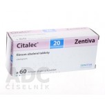 Циталек Zentiva (Citalec) 20 мг, 60 таблеток