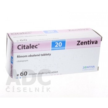Циталек Zentiva 20 мг, 60 таблеток