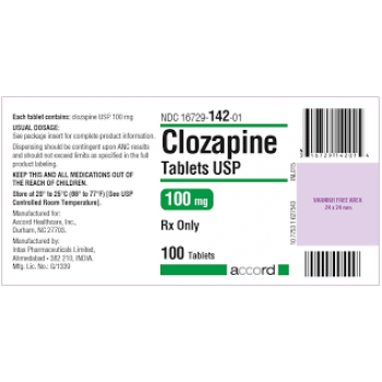 Клозапін Аккорд (Clozapin) 100 мг, 50 таблеток