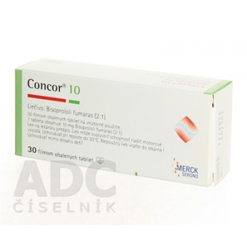 Конкор (Concor) 10 мг, 30 таблеток