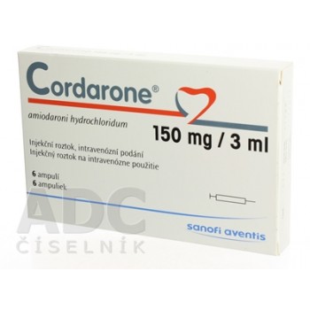 Кордарон (Cordarone) 150 мг/3 мл, 6 амп.