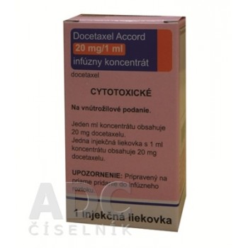 Доцетаксел Аккорд 20 мг/1 мл, 1 флакон