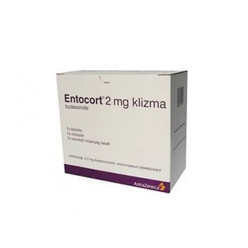 Ентокорт (Entocort) 2 мг, 7 табл. + розчинник