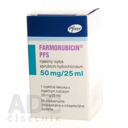 Купити препарат Фарморубіцин (Farmorubicin) 50 мг/25 мл, 1 флакон
