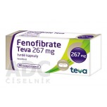Фенофібрат Teva (Fenofibrate) 267 мг, 30 капсул