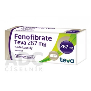 Фенофібрат (Fenofibrate) Teva 267 мг, 30 капсул