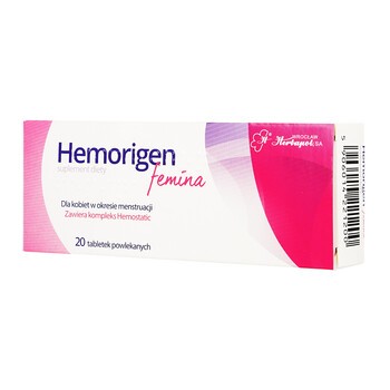 Гемориген (Hemorigen) Феміна, 20 таблеток