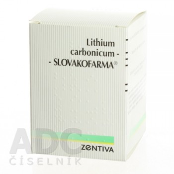 Літіум карбонікум SLOVAKOFARMA 300 мг, 100 таблеток