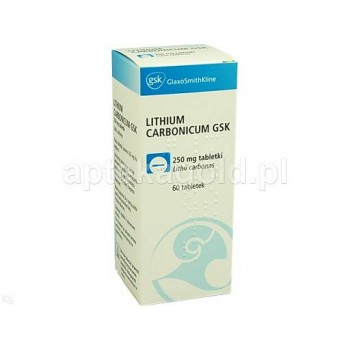 Літіум карбонікум GSK 250 мг, 60 таблеток