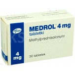 Медрол (Medrol) 4 мг, 30 таблеток
