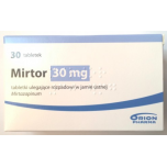 Міртор (Міртазапін) 30 мг, 30 таблеток