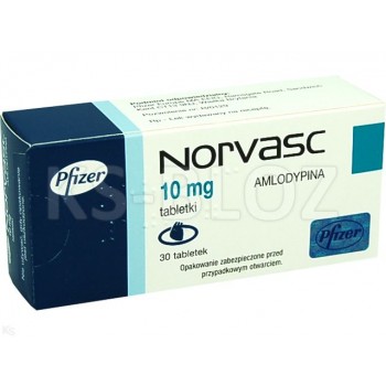 Норваск (Norvasc) 10 мг, 30 таблеток