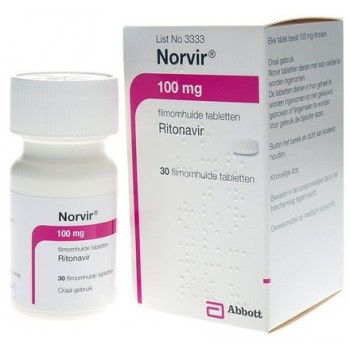 Норвір (Рітонавір) 100 мг, 30 таблеток