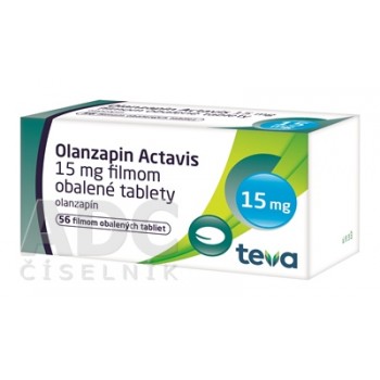 Оланзапін (Olanzapin) Actavis 15 мг, 56 таблеток