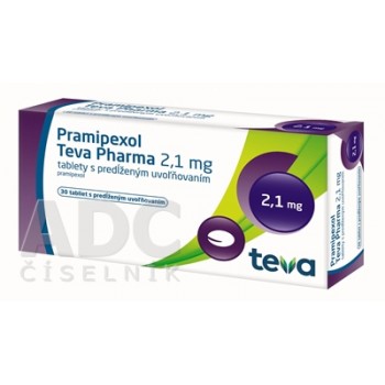 Праміпексол Teva 2.1 мг, 30 таблеток