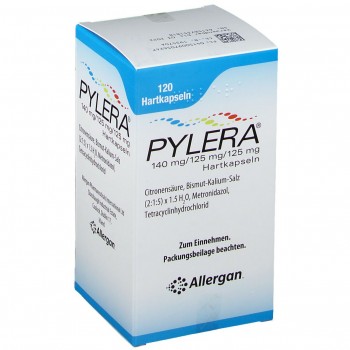 Пілера (Pylera) 140 мг/125 мг/125 мг, 120 таблеток