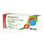 Раміприл H Actavis 2.5 мг/12.5 мг, 30 таблеток