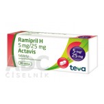 Раміприл H Actavis 5 мг/25 мг, 30 таблеток