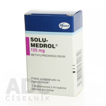 Солу-Медрол (Solu-Medrol) 125 мг/2 мл, 1 флакон
