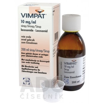 Вімпат (Vimpat) 10 мг/мл сироп, 200 мл