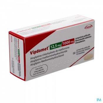 Віпдомет (Vipdomet) 12.5 мг/1000 мг, 56 таблеток