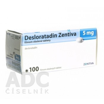 Дезлоратадин (Desloratadin) Zentiva 5 мг, 100 таблеток