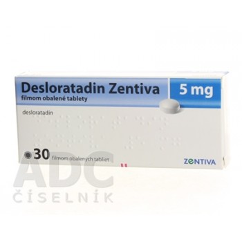 Дезлоратадин (Desloratadin) Zentiva 5 мг, 30 таблеток