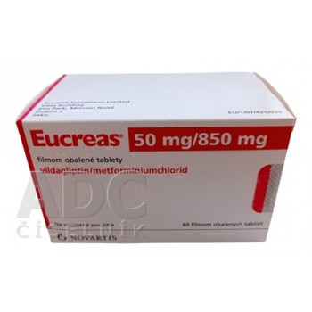 Еукреас (Eucreas) 50 мг/850 мг, 60 пігулок