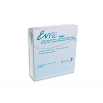 Евра (Evra) пластир 6 мг+0.6 мг, 3 шт.