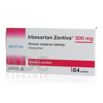 Ірбесартан (Irbesartan) Zentiva 300 мг, 84 таблетки