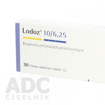 Лодоз (Lodoz) 10 мг/6.25 мг, 30 таблеток