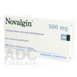 Новалгін (Novalgin) 500 мг, 20 таблеток