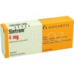Сінтром (Sintrom) 4 мг, 20 таблеток