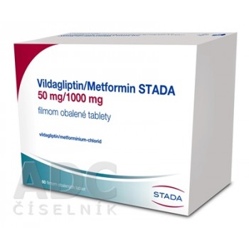 Вілдагліптин/Метформін СТАДА 50 мг/1000 мг, 60 таблеток