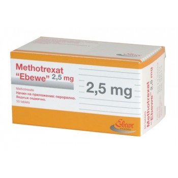 Метотрексат Ebewe (Methotrexat) 2.5 мг, 50 таблеток